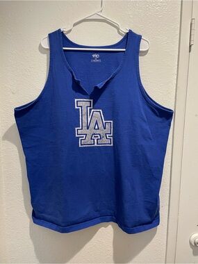 SHAKA WEAR Custom Cut LA Dodgers Graphic Tank Top 3XL